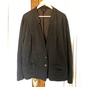 Torrid Grey Lightweight Button Front Jacket